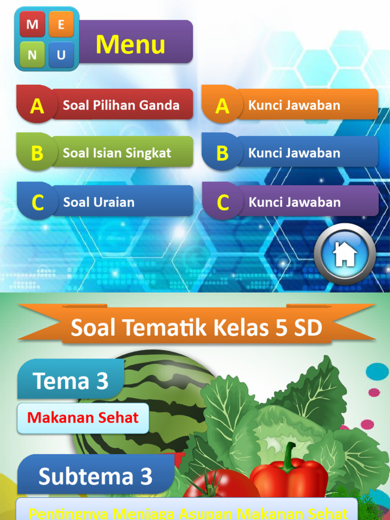 Menjelajahi Dunia Makanan Sehat dan Bergizi: Kumpulan Soal Tematik Kelas 4 yang Menginspirasi