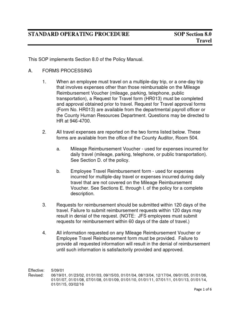 Sop 80 rev 03021 pdf per diem