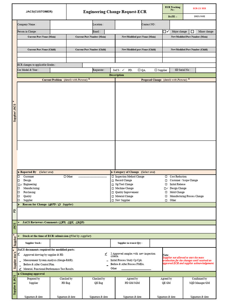 Engineering Change Request Overview | PDF | Engineering | Business Process