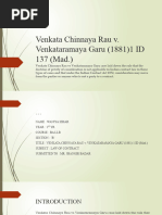 Chinnaya v. Ramayya Case Summary | PDF | Consideration | Ethical Principles