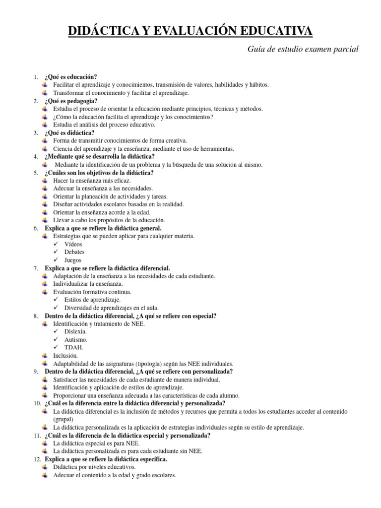 Guía Didáctica y Evaluación Educativa | PDF | Evaluación | Plan de estudios