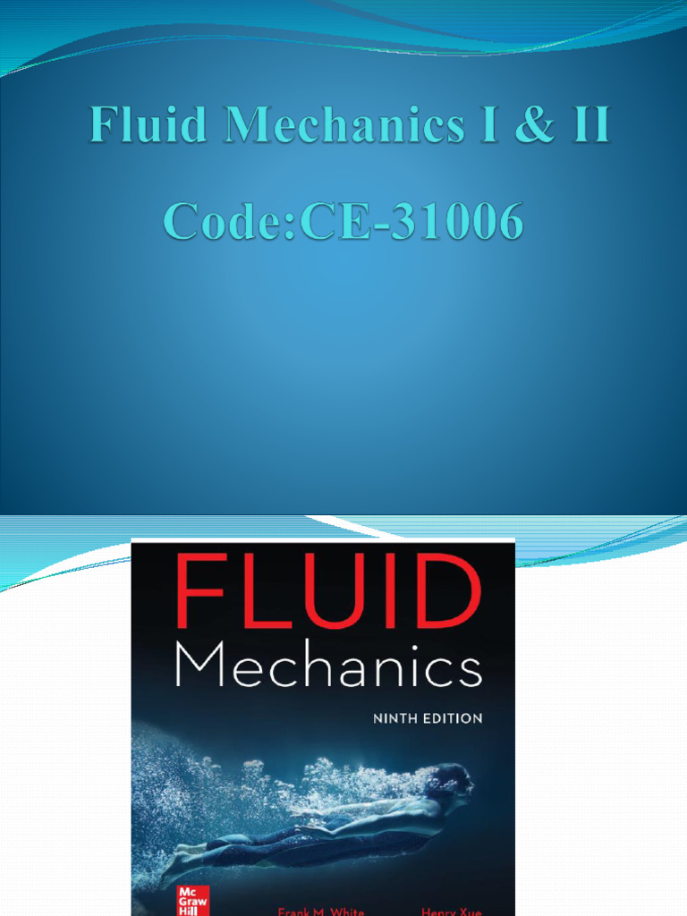 Fluid Mechanics Course Overview | PDF | Viscosity | Pressure