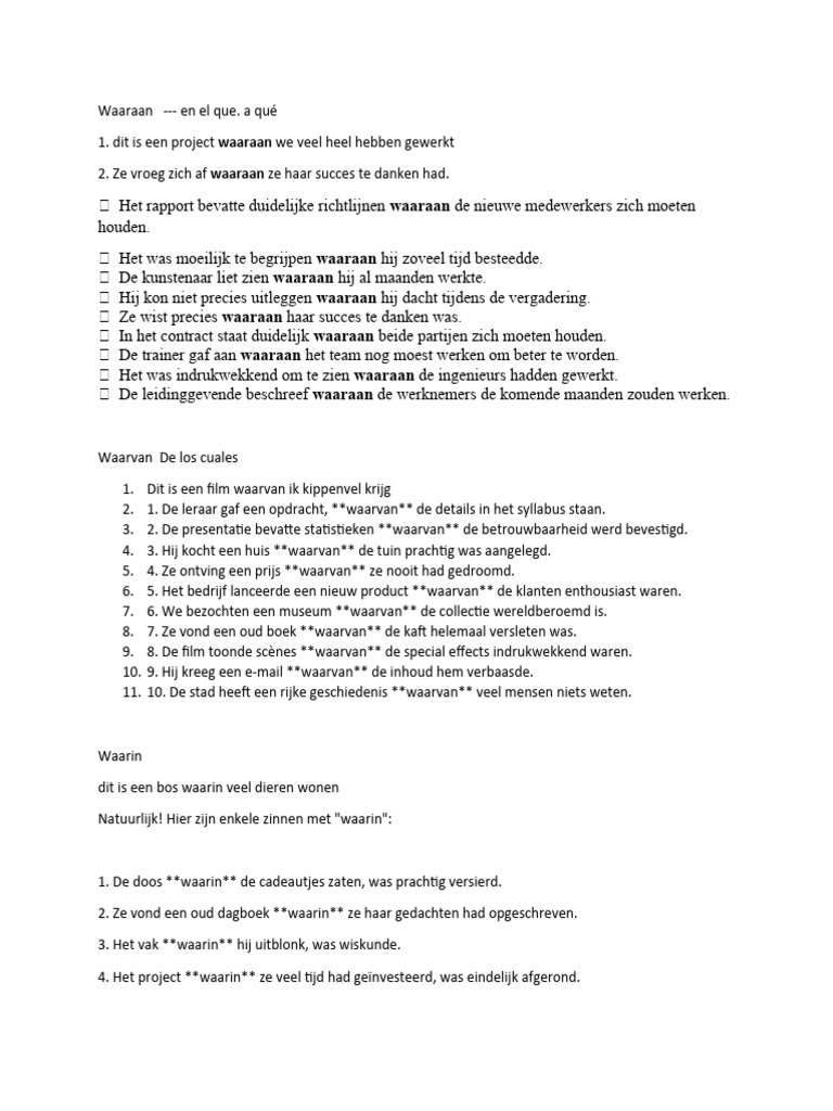 waar intelligence overview