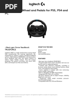 Logitech G923 Setup and Button Guide | PDF | Clutch | Torque