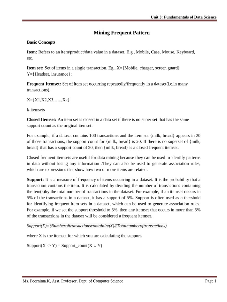 Unit 3 Data Science | PDF