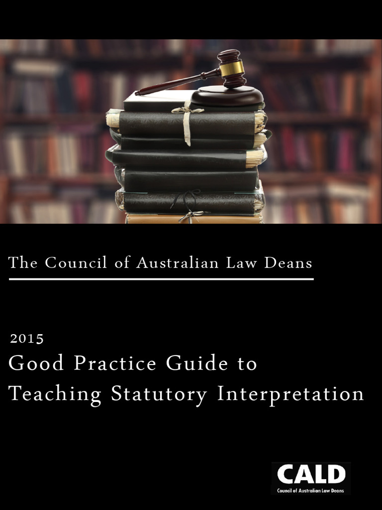 Good Practice Guide To Teaching Statutory Interpretation (PDFDrive ...