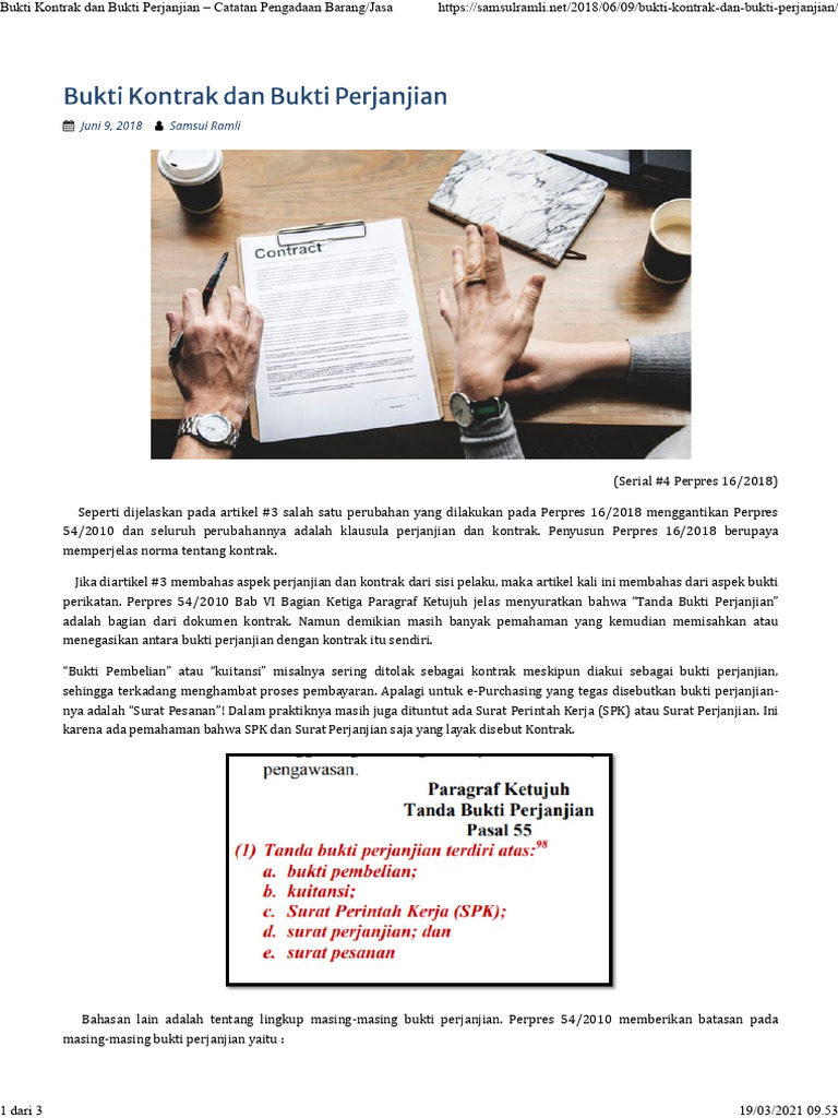 Kontrak Pengadaan Barang/Jasa 2023 | PDF | Pengelolaan Keuangan & Uang
