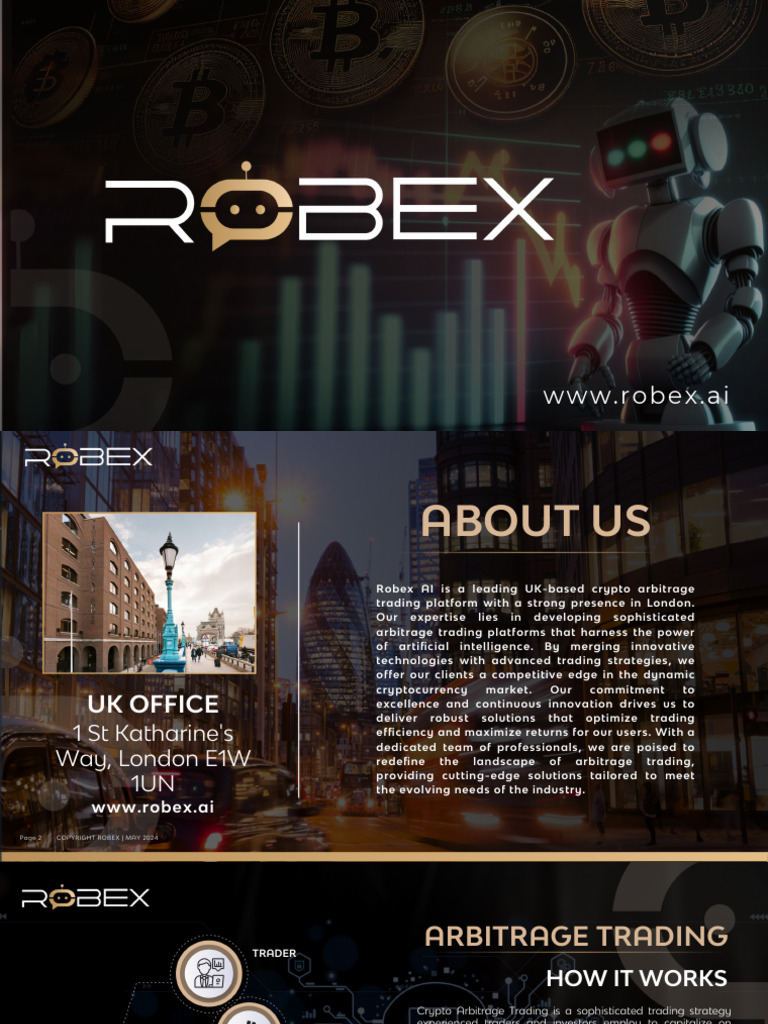 Robex Presentation V5 | PDF | Arbitrage | Cryptocurrency