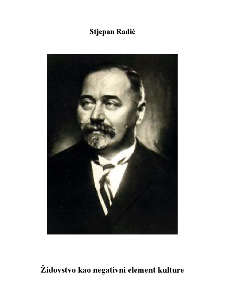 Stjepan Radić - Židovstvo Kao Negativni Element Kulture | PDF