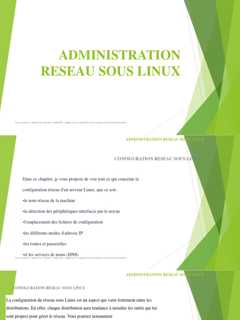 Configuration Réseau sous Linux | PDF | Internet | Internet et Web