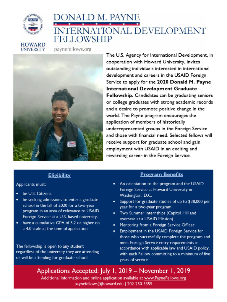 Donald Payne International Development Fellowship 1570134877 | PDF ...