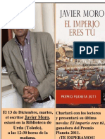 Javier Moro en La Biblioteca Pública Municipal de Urda (Toledo)