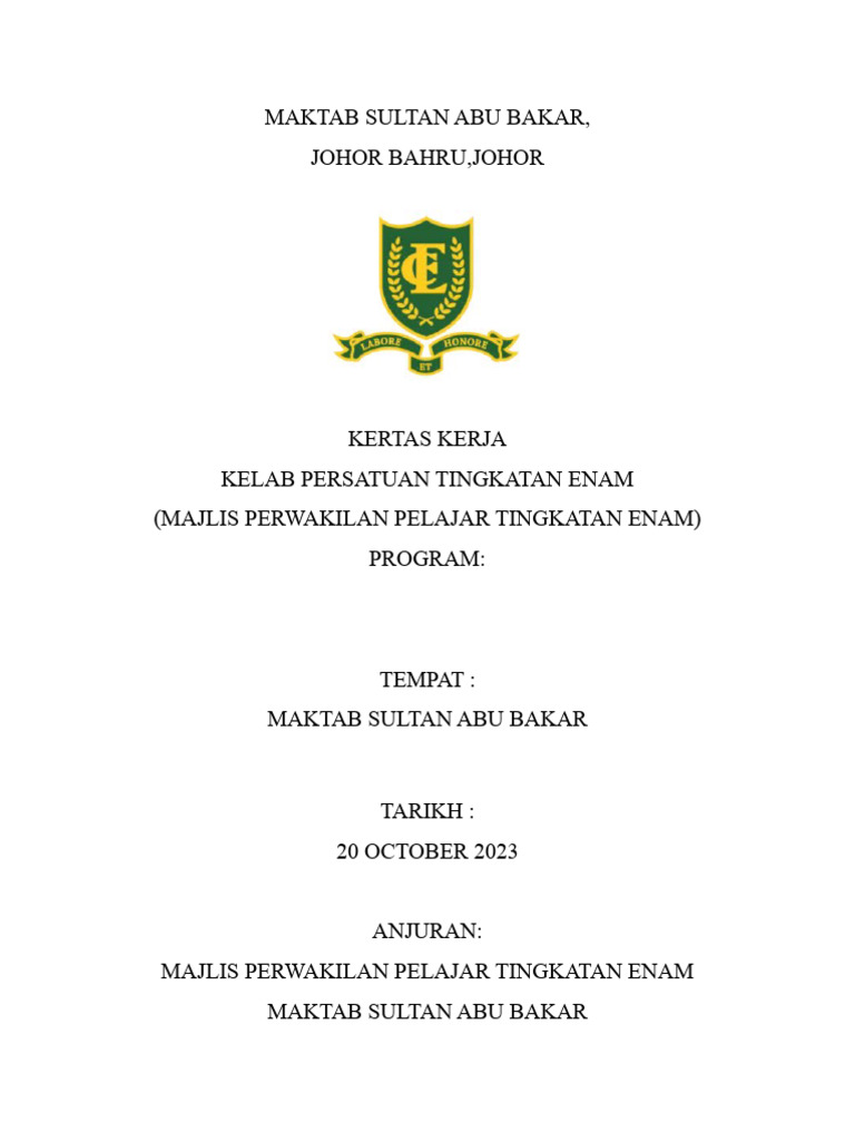 Program Keselamatan di MSAB 2023 | PDF | Sains & Matematika