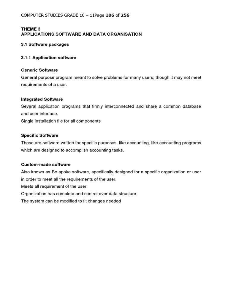 Applications Software Overview for Students | PDF | Spreadsheet | Worksheet
