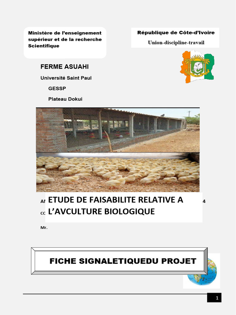 Étude de faisabilité ferme avicole | PDF | Agriculture biologique ...