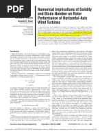Download Numerical Implications of Solidity and Blade Number on Rotor Performance of Horizontal-Axis Wind Turbines by Nicols Cristbal Uzrraga Rodrguez SN74521856 doc pdf