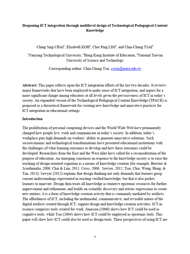 CHai DKK PDF Educational Technology Constructivism (Philosophy Of