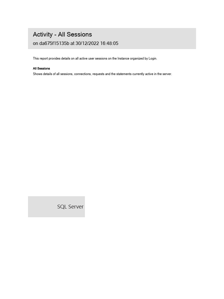 Activity - All Sessions - 30122022 1748 - Da675f15135b | PDF | Port ...