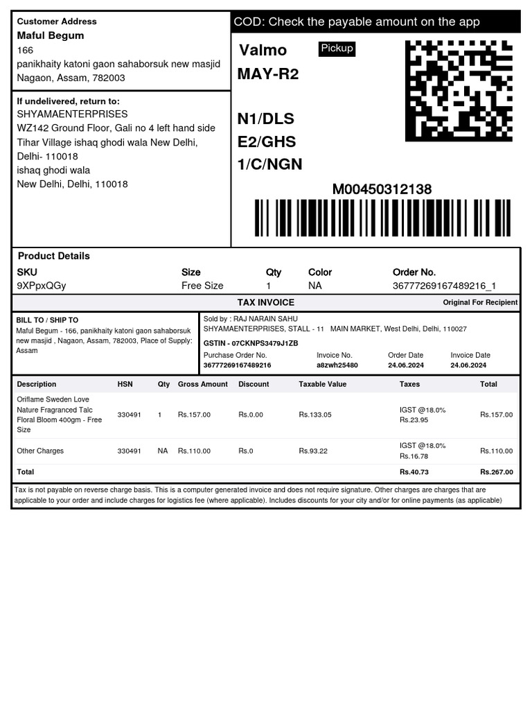 Customer Invoices and Shipping Details | PDF | Invoice | Business
