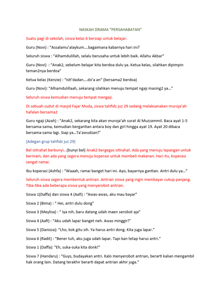Script Drama Wisuda | PDF | Seni & Disiplin Bahasa | Agama & Spiritualitas