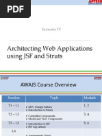 Architecting Web Applications Using JSF and Struts: Semester IV