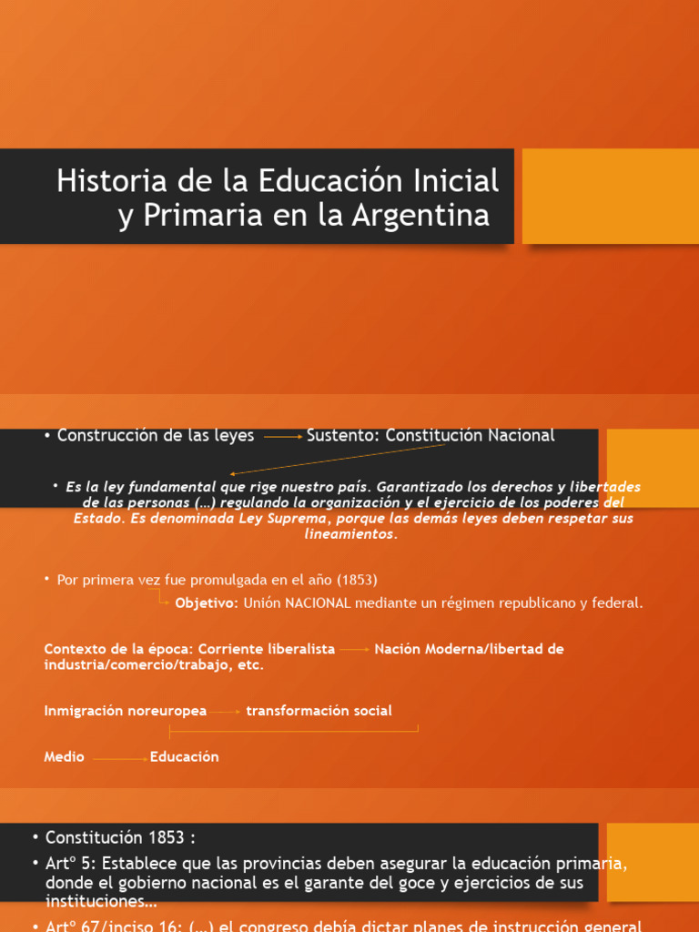 Historia de La Educación Inicial y Primaria en | Descargar gratis PDF ...