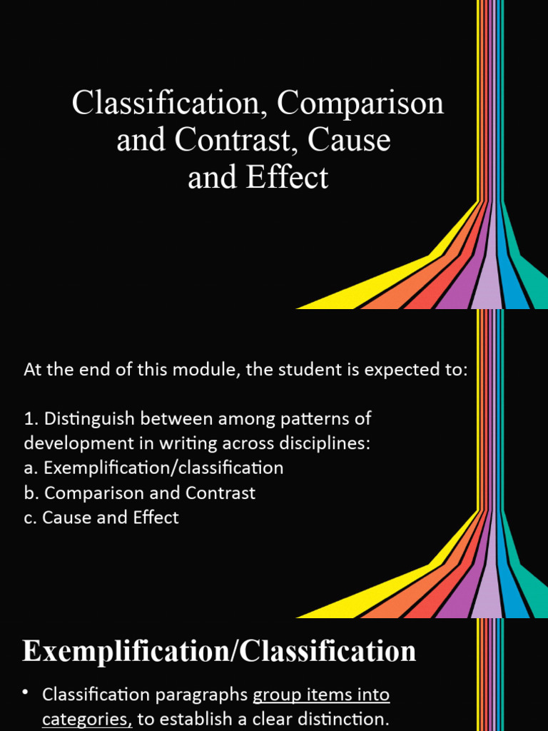 Wk5 Classification Comparison and Contrast Cause | Download Free PDF ...