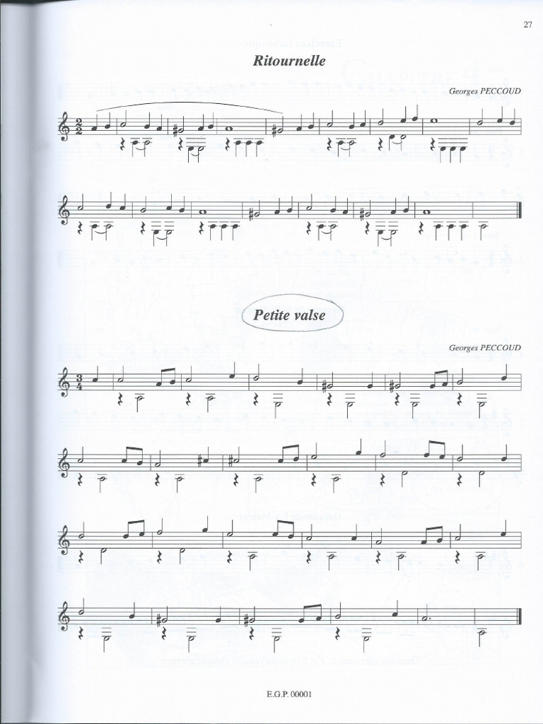 Peccoud - Petite Valse | PDF