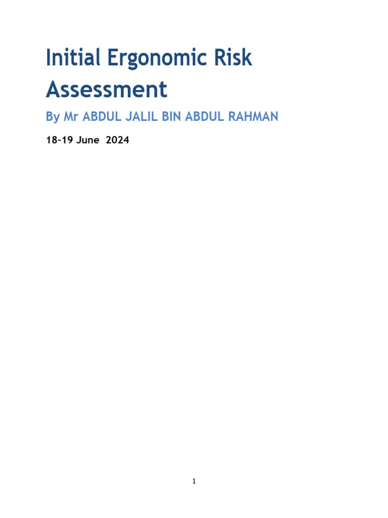 Example of Initial ERA report (1) | Download Free PDF | Anatomical ...