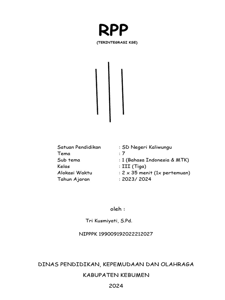 Modul Ajar Kelas 3 Observasi Tri Pdf