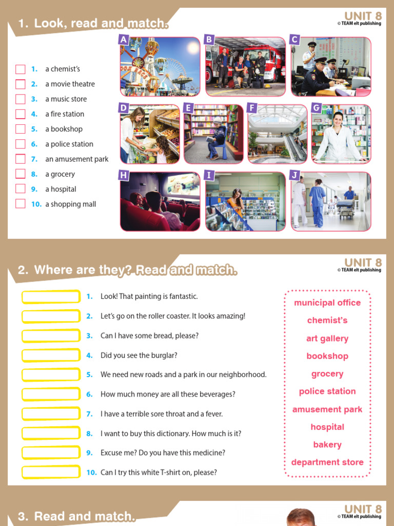 Sinif Ingilizce 8. Unite Worksheet by Teamwork | PDF