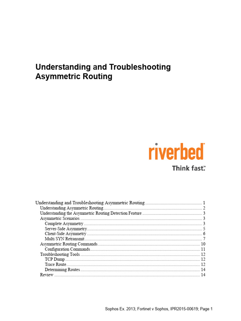 2013 Asymmetric Routing | PDF | Transmission Control Protocol | Router ...