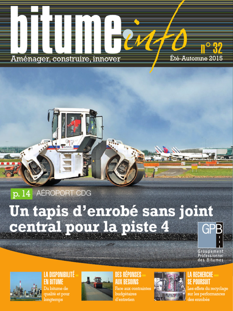 Bitume : Disponibilité et Innovations | PDF | Transport | Sécurité
