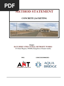 METHOD STATEMENT - Concrete Jacketing