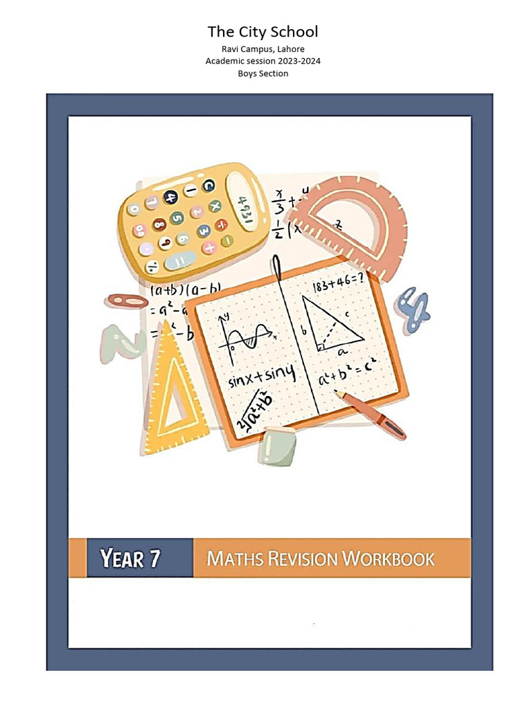 Maths Revision Booklet Garde 7 | PDF | Circle | Mean