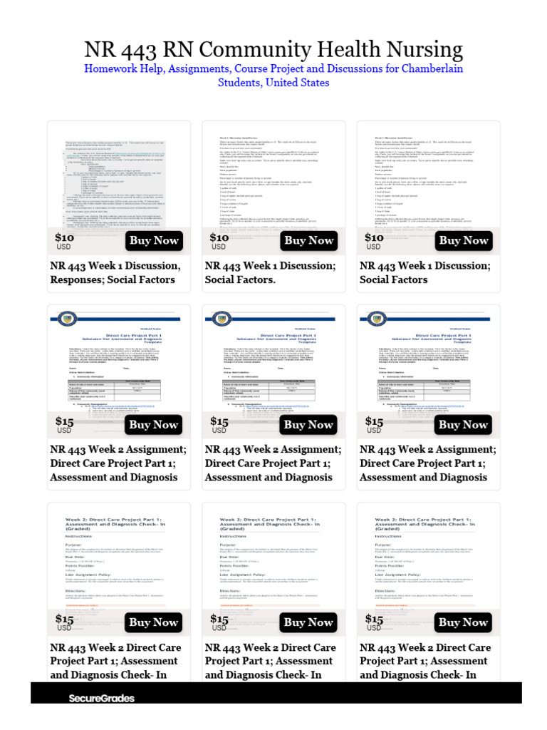 NR 443 RN Community Health Nursing | PDF | Health Care | Health Policy