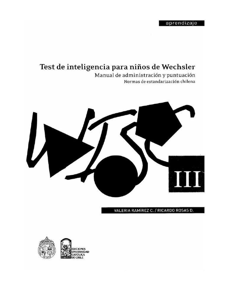 Manual WISC III - Compressed | PDF