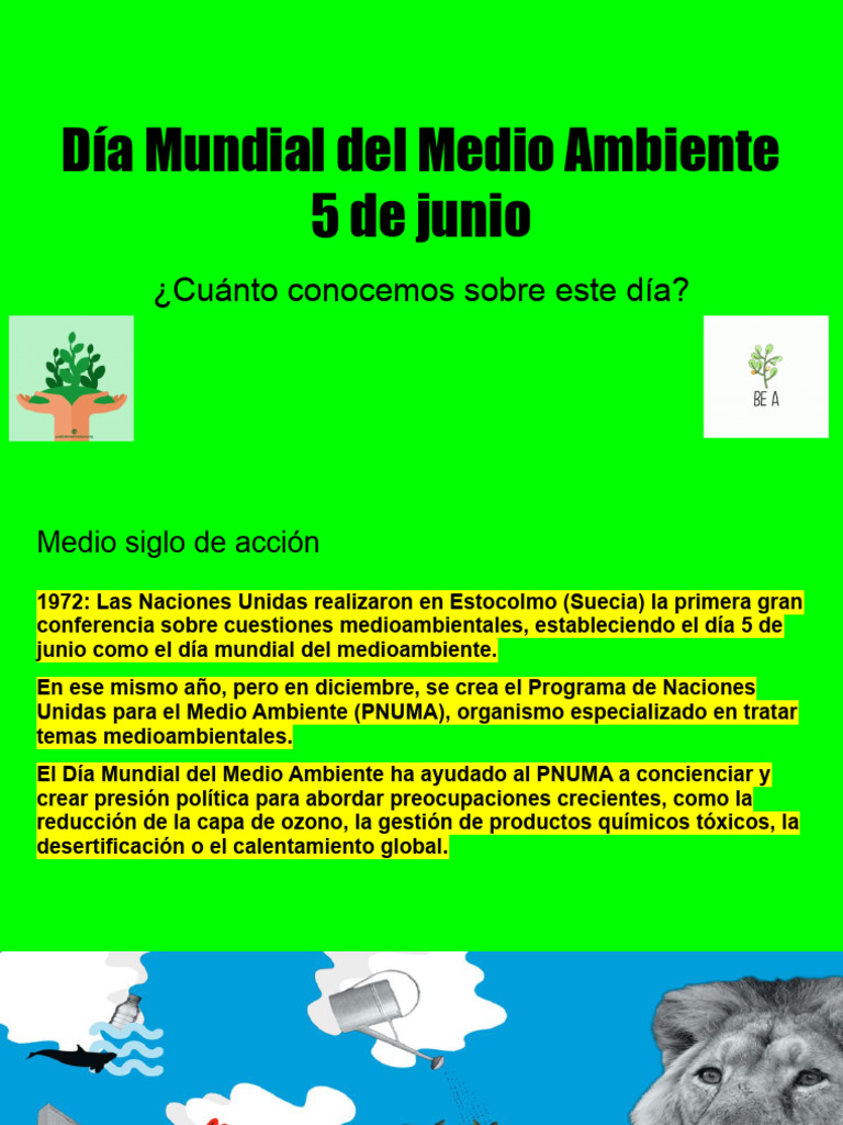 Día Mundial del Medio Ambiente 2024 | PDF | Residuos | Entorno natural