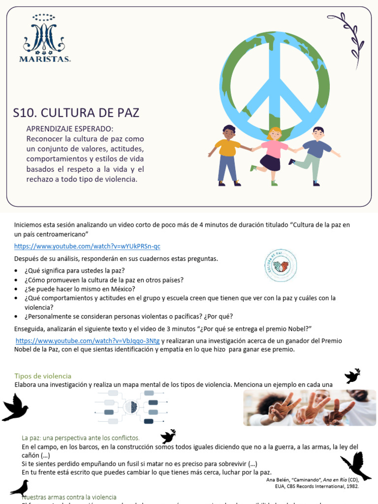 Promoviendo la Cultura de Paz en México | PDF | Democracia | Ideologías ...