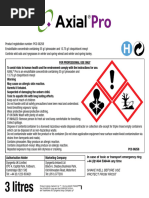 AXIAL Product Label | PDF | Herbicide | Weed