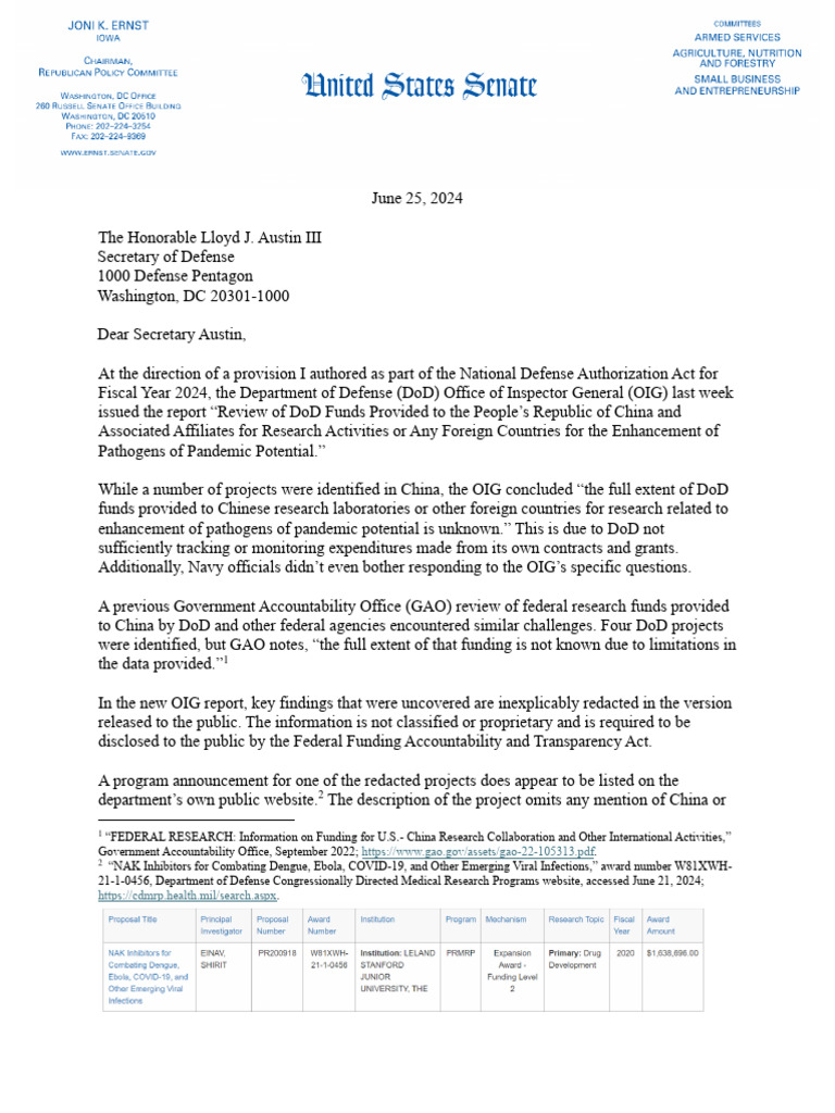 DOD OIG China Followup | PDF | United States Department Of Defense