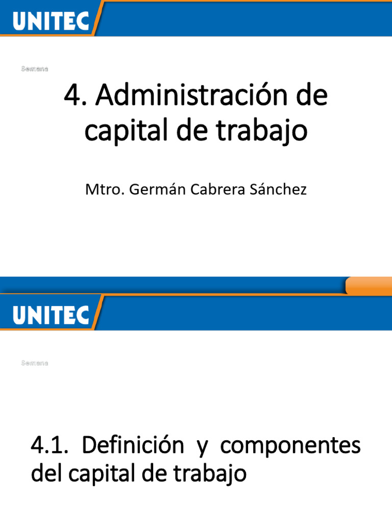 Administracion de Capital de Trabajo v3 | PDF | Capital de trabajo