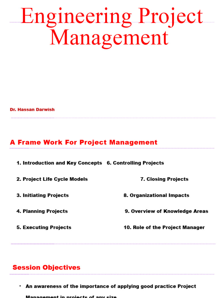 Engineering Project Management Framework | PDF | Project Management ...