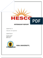 HESCO Intern-ship Report