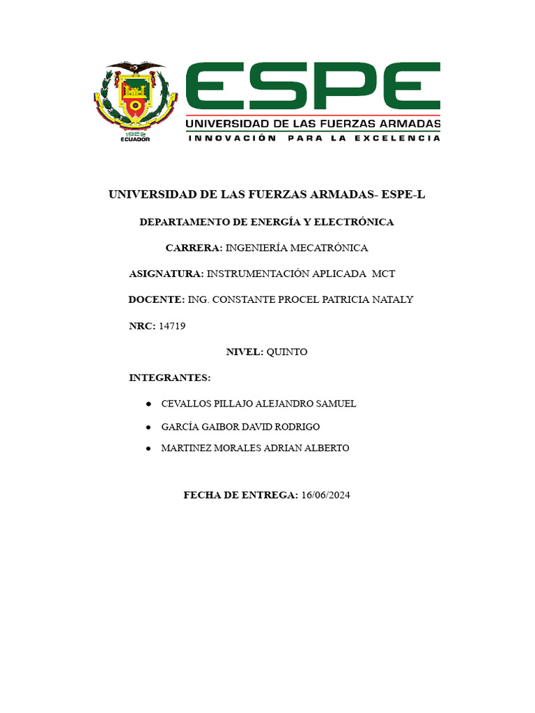 Proyecto - Instrumentación Robot Insecto | PDF | Arduino | Placa de ...