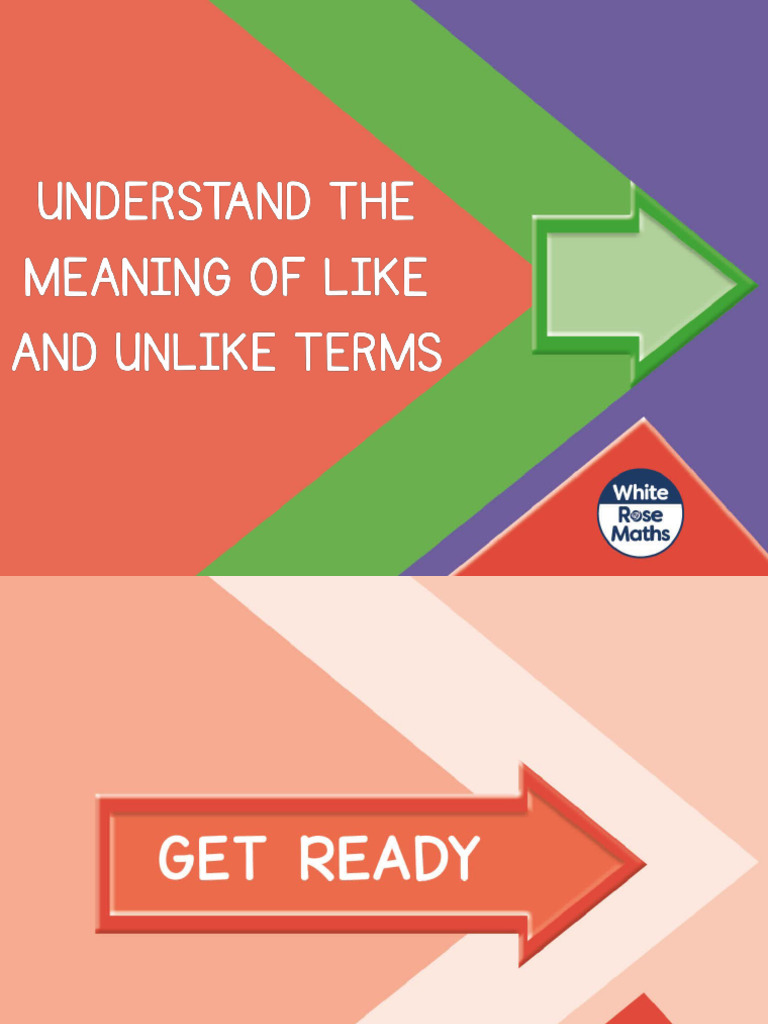 Understanding Like and Unlike Terms | PDF | Language Arts & Discipline ...