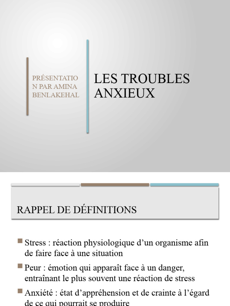 Comprendre les troubles anxieux | PDF | Anxiété | Peur