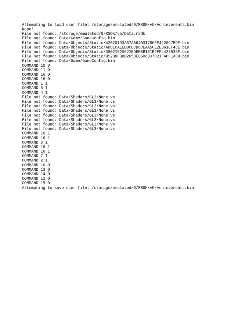 Debugging RSDK File Errors | PDF