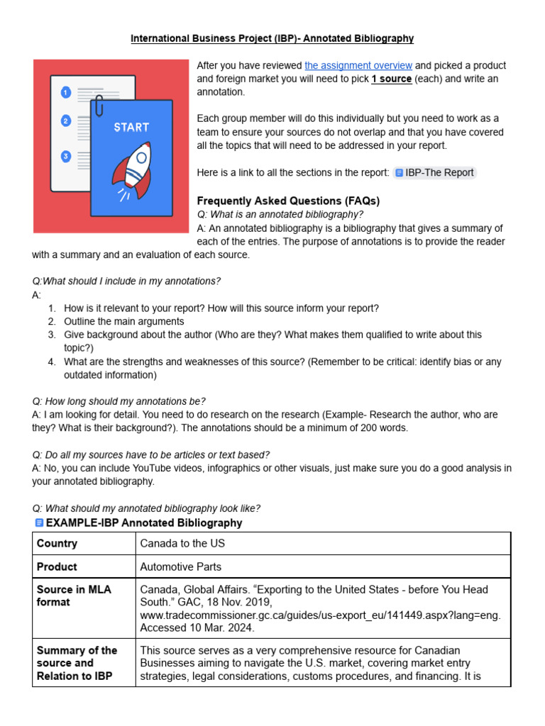 Annotated Bibliography for IBP Project | PDF | Supply Chain | Credibility