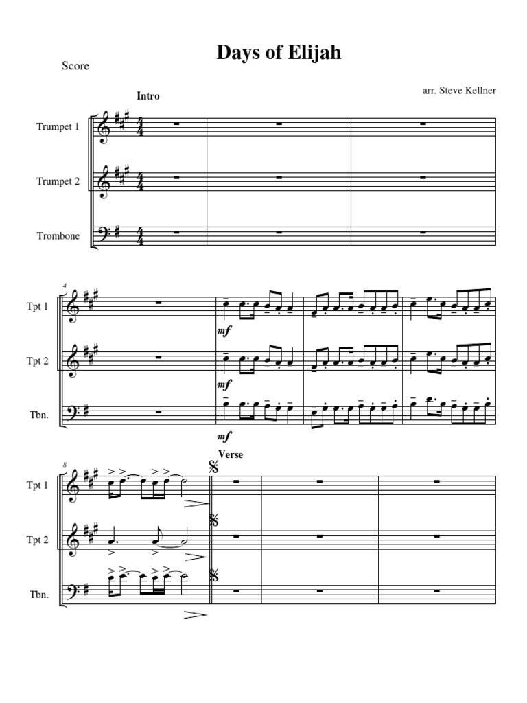 Days of elijah horns pdf